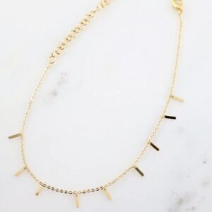 Gold Anklet with Small Bars #summer #anklet